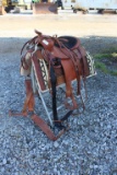 King Leather Saddle, Bridle, Stand, Blanket