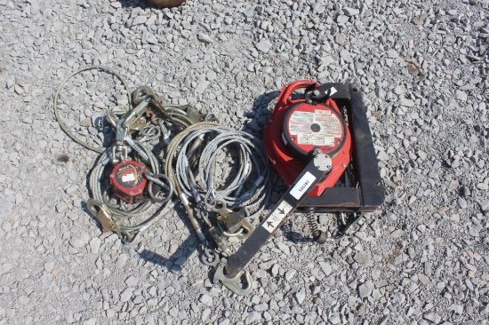 Lot of (2) Fall Arrester & Safety Cables