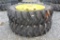 Lot of (2) 480/80R50 Tires w/ John Deere Rims