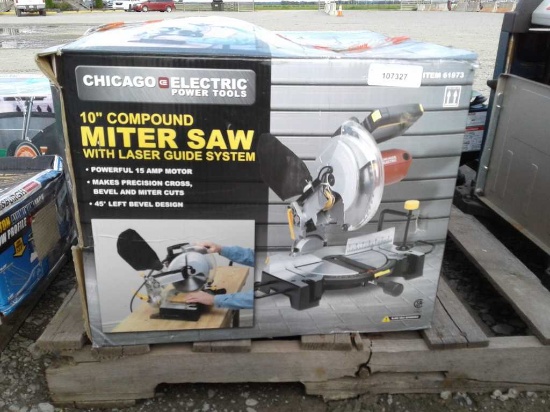 Chicago Electric 10' 120V Compound Miter Saw