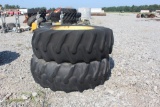 (2) 20.8-34 Tires w/ John Deere Rims