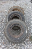 Lot of (4) 8-14.5 Tires w/ Rims