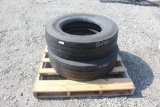 Lot of (2) 295/75R22.5 Truck Tires