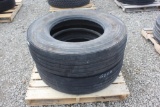 Lot of (2) 295/75R22.5 Truck Tires
