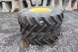 Lot of (2) 420/85R26 Tires w/ John Deere Rims