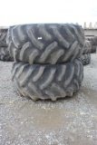 Lot of (2) 30.5L-32 Tires w/ John Deere Rims