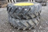 Lot of (2) 460/85R38 Tires w/ John Deere Rims
