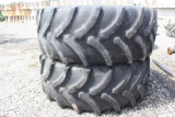 Lot of (2) 710/70R42 Tires w/ John Deere Rims