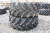 Lot of (2) 710/70R38 Tires w/ John Deere Rims