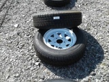 (2) Trailer Tires w/ 5 Hole Rims
