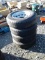 Lot of (4) 205/75R15 Trailer Tires w/ Rims