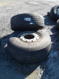 Lot of (2) 425/65R22.5 Tires w/ Rims