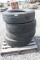 Lot of (4) 255/70R22.5 Truck Tires