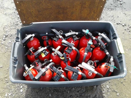Lot of (22) Miscellaneous Fire Extinguishers