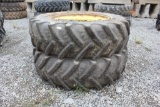 Lot of (2) 18.4R42 Tires w/ John Deere Rims