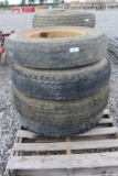 Lot of (4) 8.25-20 Tires w/ Rims