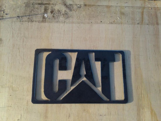 CAT Emblem Metal Sign