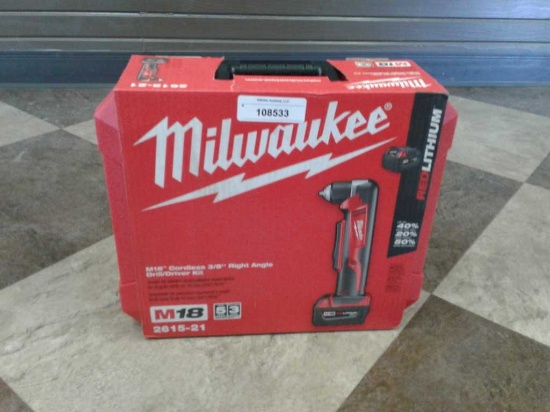 Milwaukee Cordless 3/8" Right Angle Drill/Driver