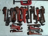 (22) Pipe Wrenches, (1)  Pipe Cutter