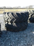 Lot of (2) 620/70R42 Kelber Tractor Tires w/ Rims