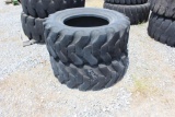 (2) 15.5x25 Loader Tires