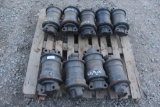 (9) Unused Rollers for Kobelco 300 Excavator