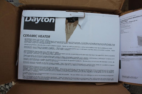 Unused Dayton Ceramic Heater