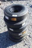 Lot of (6) 4.00-8 Tires w/ Rims
