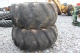 (2) Log Skidder Tires w/ Rim