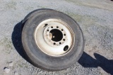 (4) 285/75R24.5 Tires w/ Budd Rims