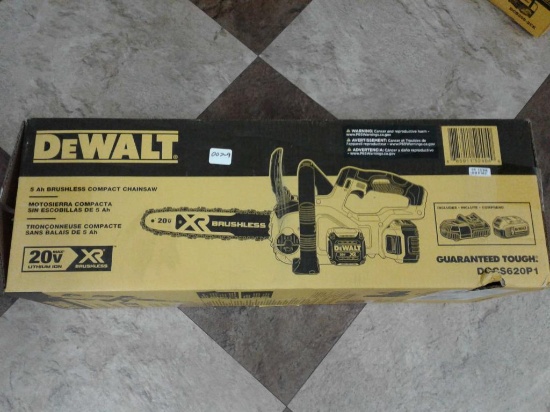 Unused Dewalt 20V Cordless Chainsaw