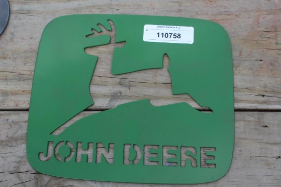 John Deere Emblem Steel Cut-Out