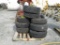 Lot of (8) Miscellaneous Trailer Tires