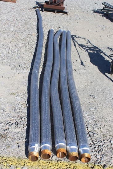 Lot of 2" Flexible Stainless Steel Braided Hose