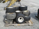 Lot of (15) 8x8.50-8 Golf Cart Tires w/ Rims