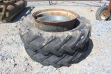 Lot of (2) Case 16.9/14-34 Tires w/ Rims