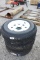 Unused Lot of (3) ST205/75R15 Trailer Tires w/ Rim