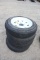 Unused Lot of (4) 4.80-12 Trailer Tires w/ Rims