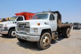 1990 Ford S/A Flatbed Dump Truck