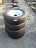 Unused Lot of (4) 175/80-13 Tires w/ Rims