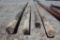 Lot of (4) Wooden Poles