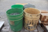 Lot of (4) Buckets of Misc. Nails