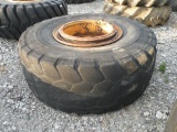 (1) Bridgestone 23.5R25 Tire w/ Rim