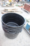 Lot of (5) Livestock Feed Tubs