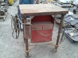 Lincoln Arc Welder w/ Rolling Stand