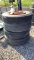 Lot of (4) 11R22.5 Miscellaneous Truck Tires w/Rim