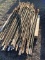 Lot of (100) Metal Fence Post