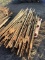 Lot of (100) Metal Fence Post