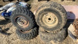 Lot of (4) ATV Tires