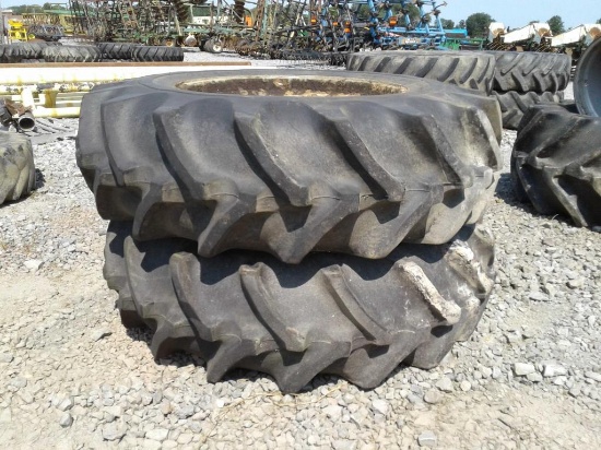 (2) 20.8-38 Tractor Tires w/ Rims